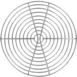 8006096744 08126, 172mm Dia Fan Finger Guard Steel, Nickel Plated 10 Rings Hirschmann