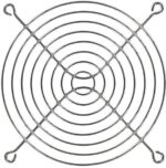 8004890766 08129, Fan Accessories 120mm Wire Form Fan Guard, Bright Nickel Chrome Finish Hirschmann