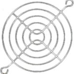 8004890771 08138, Fan Accessories 80mm Wire Form Fan Guard, Bright Nickel Chrome Finish Hirschmann