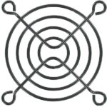 8004890774 08147-02, Fan Accessories 60mm Wire Form Fan Guard, Black E.D. Finish Hirschmann