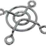 8004890794 08346, Fan Accessories 30mm Wire Form Fan Guard, Bright Nickel Chrome Finish Hirschmann