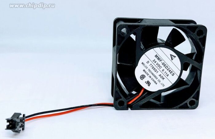 8021384087 Вентилятор Melco Technorex MMF-06D24ES-AOK 24V DC 0.11A 60x25 2pin () Hirschmann — изображение 2