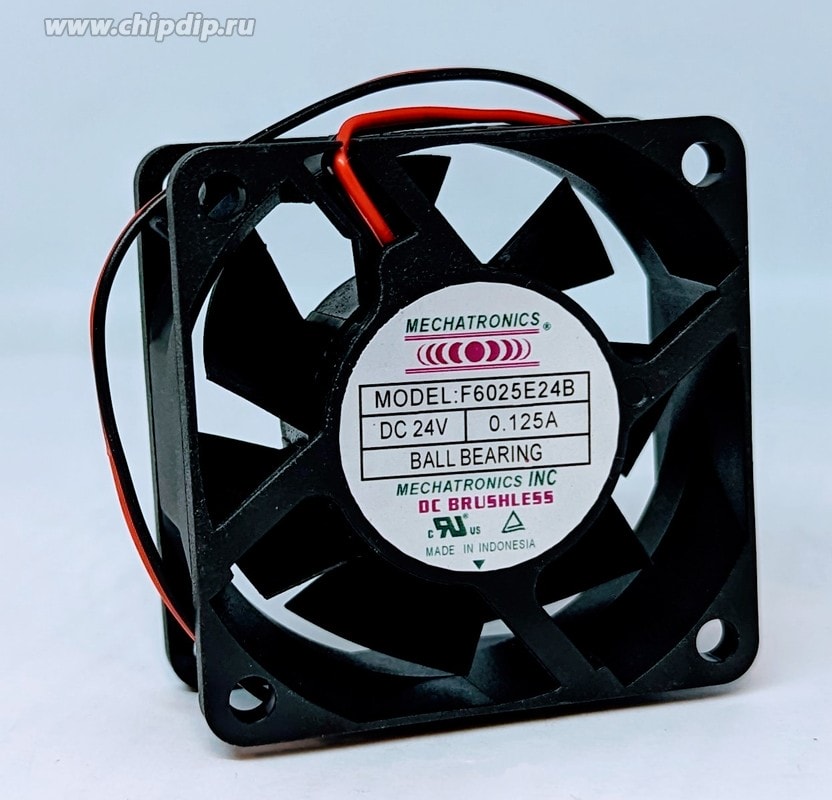 doc029754719 8007682614 Вентилятор Mechatronics F6025E24B 24V DC 0.125A 60X25 2pin Hirschmann — изображение 1