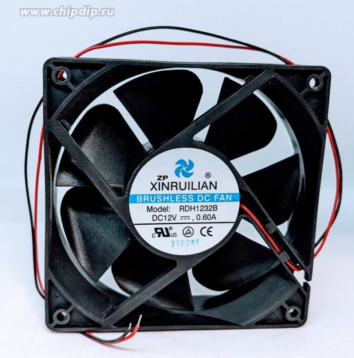 8017972672 Вентилятор BRUSHLESS FAN RDH1232B DC 12V 0.60A 120x30 2pin () Hirschmann — изображение 2