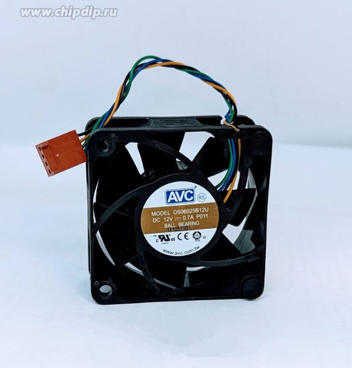 8017510101 Вентилятор AVC DS06025B12U 12V 60x25 4pin 0.7A () Hirschmann — изображение 2