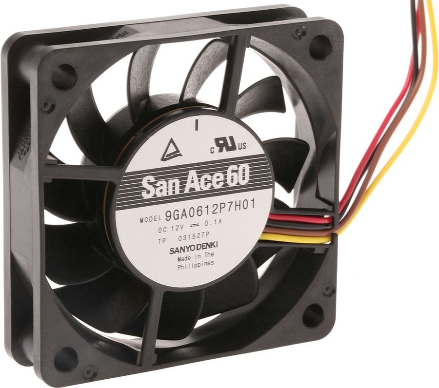 doc029855692 8007692373 9GA0612P7H01, DC Fans DC Axial Fan, 60x60x15mm, 12VDC, Low Power, Tachometer, PWM Hirschmann — изображение 1