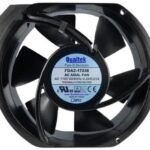 8006752491 FDA2-17238QBHT4F, Fan Tubeaxial 230VAC Rectangular/Rounded - 172mm L x 151mm H Ball 240.0 CFM (6.72m³/min) 2 Terminals Hirschmann