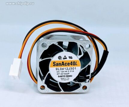 8007053468 9L0412J301, DC Fans DC Axial Fan, 40x40x28mm, 12VDC, Long Life, Tachometer Hirschmann