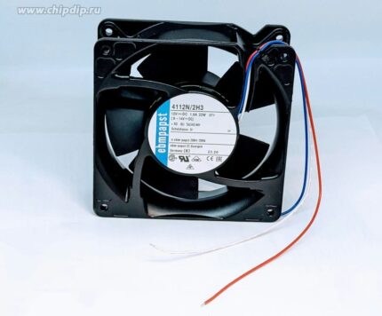 8021102131 Вентилятор Ebmpapst 4112N/2H3 12V DC 1.8A 22W 120x38 3pin Hirschmann