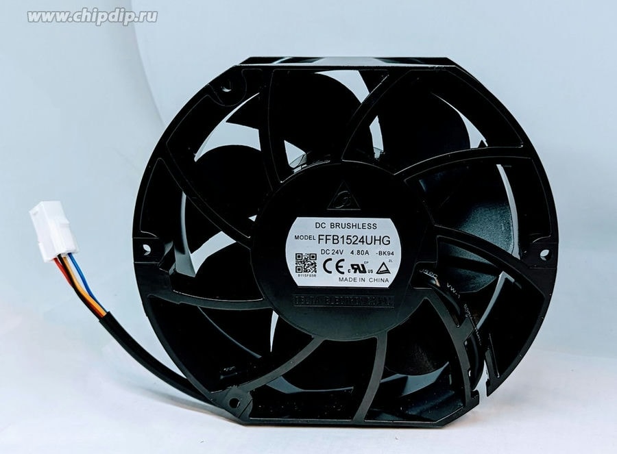 doc029880573 8007682672 Вентилятор Delta Electronics FFB1524UHG DC 172x150x51мм 24V 24W 4.8A 4pin Hirschmann — изображение 1