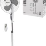 8021138462 SQ2701-0006, Вентилятор напольный ВП-03 "Тайфун" H1,25 м, D40 см, 40 Вт, 230 В, пульт ДУ, таймер, серый, Упак. (2шт.) TDM Electric Hirschmann