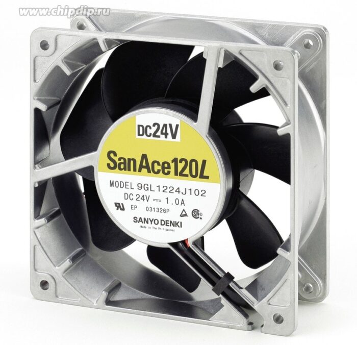 8013480354 Вентилятор San Ace120L Model 9GL1224J102 24V DC 1.0A 120x38 3pin Hirschmann — изображение 2