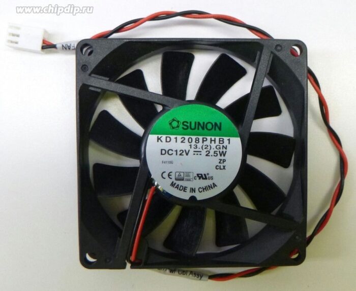 8018972740 Вентилятор SUNON KD1208PHB1 12V 2,5 W 3-pin 80x80x15 () Hirschmann — изображение 3