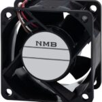 8033864543 06038RE-24S-GT-00, Fan Tubeaxial 24VDC Square - 60mm L x 60mm H Ball 59.0 CFM (1.65m³/min) 3 Wire Leads Hirschmann