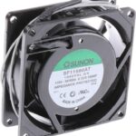 8007398473 SF11580AT-1082HSL.GN, AC Fans Axial Fan, 80x80x25mm, 115VAC, 17/21CFM, 0.12/0.18"H2O, Sleeve, Wire Hirschmann
