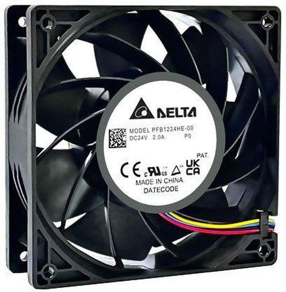 doc030114893 8044672849 Вентилятор Delta Electronics PFB1224UHE-P0 24V 2.4A 120x38 3pin () Hirschmann — изображение 1