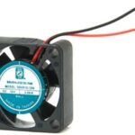 8005988223 OD2510-12HB, Fan Tubeaxial 12VDC Square - 25mm L x 25mm H Ball 2.7 CFM (0.076m³/min) 2 Wire Leads Hirschmann