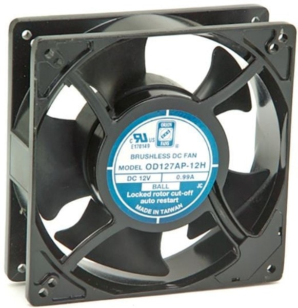 doc030271630 8005733346 OD1232-SPOT, Fan Tubeaxial 120VAC Square - 120mm L x 120mm H Ball 120.0 CFM (3.36m³/min) Cord and Plug Hirschmann — изображение 1