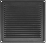 8021298097 Домарт Решетка вентиляционная 200x200 с сеткой, черная 170940 Hirschmann — изображение 2