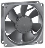 8006005498 8414NMU, Fan Tubeaxial 24VDC Square - 80mm L x 80mm H Ball 34.1 CFM (0.955m³/min) 2 Wire Leads Hirschmann — изображение 2