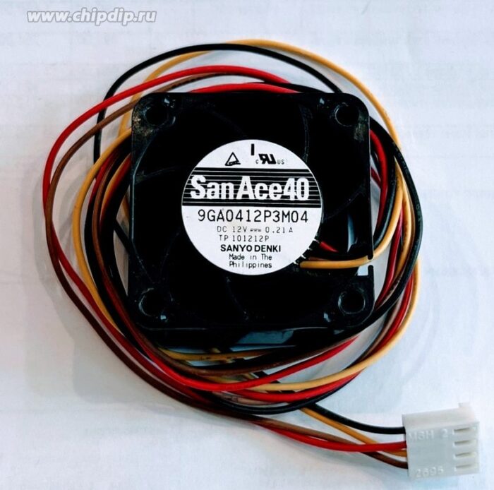 8018972111 Вентилятор Sanyo Denki San Ace 9GA0412P3M04 DC 12V 0.21A 4pin Hirschmann — изображение 2