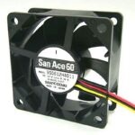 8008669062 9S0612M401, Fan Tubeaxial 12VDC Square - 60mm L x 60mm H Ball 14.1 CFM (0.395m³/min) 3 Wire Leads Hirschmann