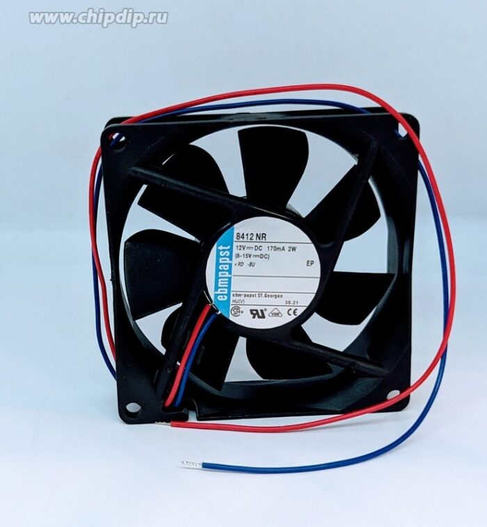 8017972538 Вентилятор Ebmpapst 8412NR DC 12V 170mA 2W 80x25 () Hirschmann — изображение 3