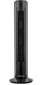 8021396431 Вентилятор напольный колонный, 3 режима, BRAYER BR4952BK, 50 Вт, черный Hirschmann