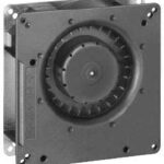 8004985881 RG90-18/18N, Blowers & Centrifugal Fans DC Radial Blower, 135x135x38mm, 48VDC, 32.4CFM, 5.5W, 55dBA, Ball, FlatPak Hirschmann