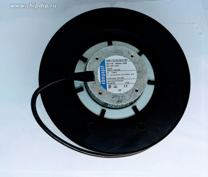 8035598406 Вентилятор Ebmpapst RER 175-42/18/2 TDP DC 48V 3450mA 4pin () Hirschmann — изображение 4