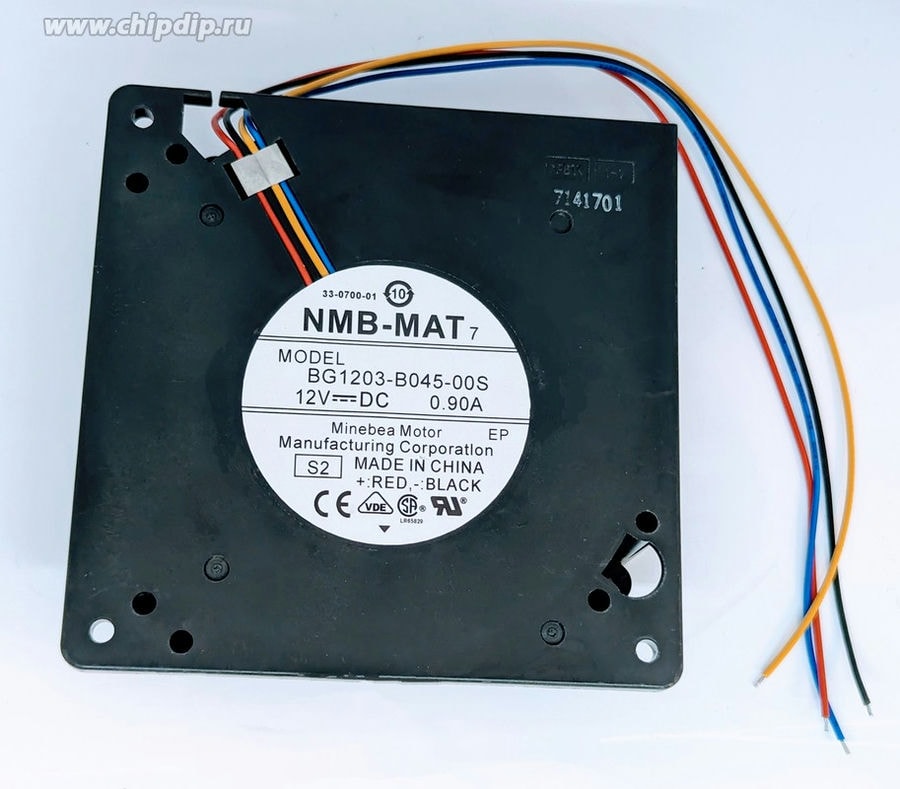 doc030537433 8021450533 Вентилятор NMB MAT BG1203-B045-00S-S2 DC 12V 0.90A 120x32 4pin улитка Hirschmann — изображение 1