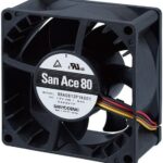 8021421138 9RA0848G1001, DC Fans Axial Fan, 80x80x38mm, 48VDC, 85.5CFM, 10.56W, 48dBA, Rib, Low Noise, Tach Hirschmann