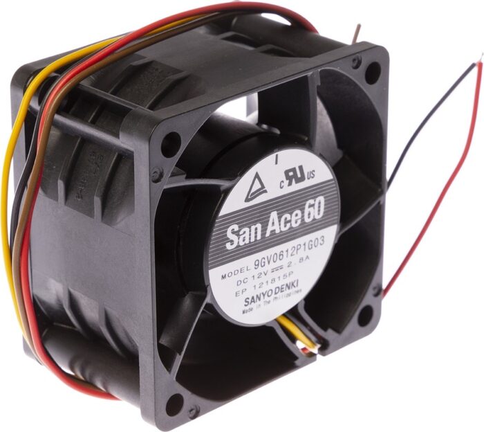 8048288877 Вентилятор Sanyo Denki San Ace 60 9GV0612P1G03 12V 2.8A 60x38 4pin Hirschmann — изображение 2