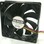 8008640628 9S0924F4011, Fan Tubeaxial 24VDC Square - 92mm L x 92mm H Ball 44.5 CFM (1.25m³/min) 3 Wire Leads Hirschmann