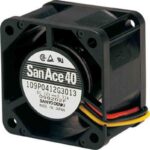 8006828774 109P0424G3023, DC Fans DC Axial Fan, 40x40x28mm, 24VDC, Groove for Lead Hirschmann — изображение 2