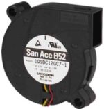 8007269125 109BC12GC7-1, Blowers & Centrifugal Fans DC Blower, 52x15mm, 12VDC, Tachometer Hirschmann — изображение 3