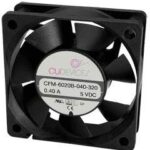 8021477592 CFM-6010B-140-278-20, DC Fans dc axial fan, 60 mm square, 10 mm, 12 Vdc, ball, 4000 RPM, 14.36 CFM, TS Hirschmann