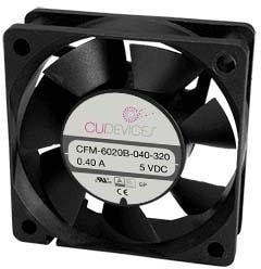 8021477592 CFM-6010B-140-278-20, DC Fans dc axial fan, 60 mm square, 10 mm, 12 Vdc, ball, 4000 RPM, 14.36 CFM, TS Hirschmann