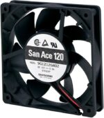 8006921517 9G1224G4D011, Fan Tubeaxial 24VDC Square - 119mm L x 119mm H Ball 130.0 CFM (3.64m³/min) 3 Wire Leads Hirschmann