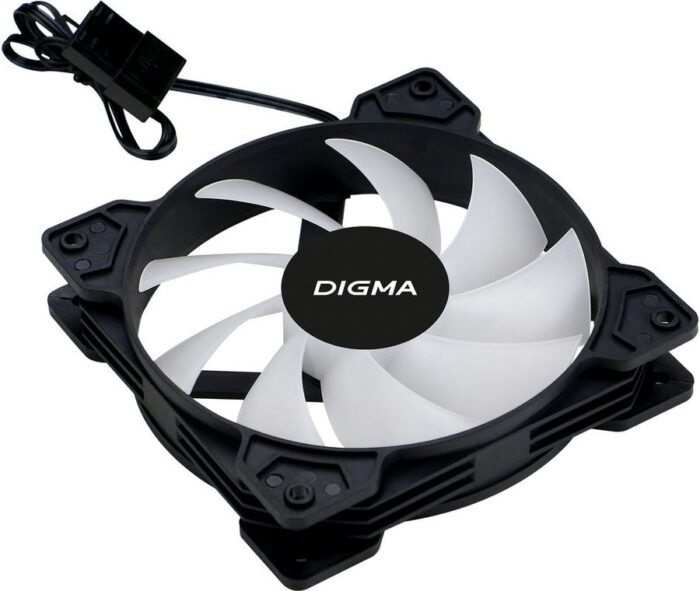8056079369 Вентилятор для корпуса Digma DFAN-FRGB1 120x120x25mm 3-pin 4-pin (Molex)23dB 125gr LED Ret Hirschmann — изображение 7