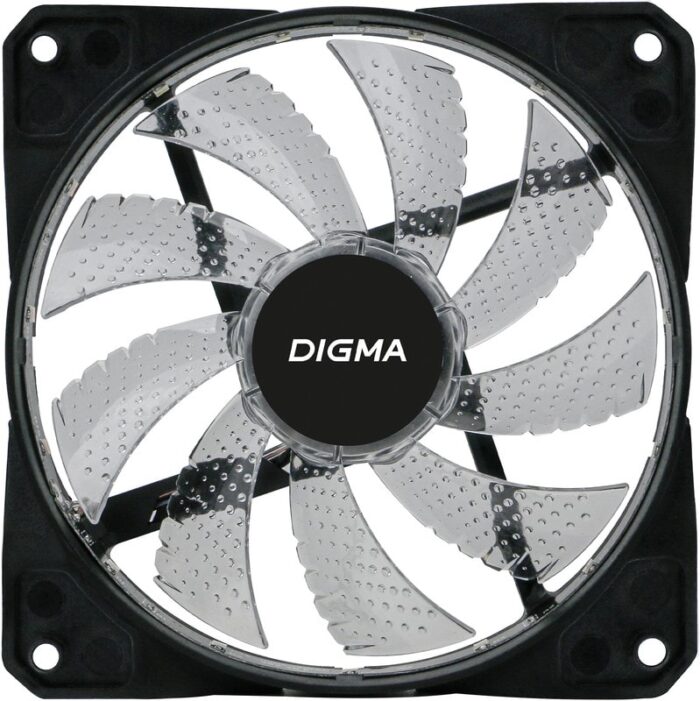 8056079370 Вентилятор для корпуса Digma DFAN-FRGB2 120x120x25mm 3-pin 4-pin (Molex)23dB 115gr LED Ret Hirschmann — изображение 5