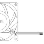 8007990728 PFB0824DHE-T50F, DC Fans Fan, 80x38mm, 24VDC, 132.6CFM, Ball, 3x Lead Wire, Lock Rotor Sensor, Tach, IP55 Hirschmann