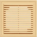 8012479021 Решетка вентиляционная вытяжная150x150 с рамкой материал АВS- пластик 1515ВРбеж Hirschmann — изображение 2