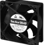 8006476025 9AD1201H12, EC Fans AC, DC Axial Fan, 120x120x38mm, 100-240VAC, 84Pa, Ribbed, Low Power, Long Life Hirschmann
