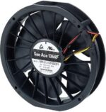 8033974174 9RFA1324P3H001, Fan Tubeaxial 24VDC Round - 136mm Dia Ball 59.4 CFM (1.66m³/min) 4 Wire Leads Hirschmann