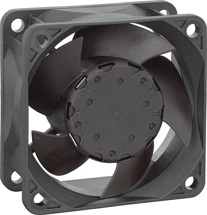 8004985459 632NU, DC Fans DC Tubeaxial Fan, 60x60x25mm, 12VDC, 23.5CFM, 1.8W, 5900RPM, Ball Bearing, IP68 Hirschmann — изображение 2