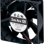 8006971521 9G1224H102, Fan Tubeaxial 24VDC Square - 119mm L x 119mm H Ball 99.0 CFM (2.77m³/min) 2 Wire Leads Hirschmann