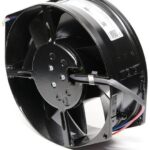 8005954259 W2G130-AA33-01, Fan Tubeaxial 24VDC Round - 150mm Dia Ball 203.0 CFM (5.68m³/min) 2 Wire Leads Hirschmann