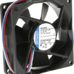8009484143 8412N/2GLE, 8400 N Series Axial Fan, 12 V dc, DC Operation, 33m³/h, 500mW, 80 x 80 x 25mm Hirschmann