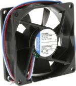 8473915704 8412N/2GLE, DC Axial Fan, 12 V, Square, 80 mm, 25 mm, Sleeve Bearing, 19.4 CFM Hirschmann — изображение 2